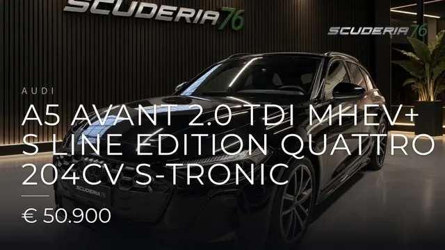 Audi A5 Avant 2.0 tdi mhev+ S line edition quattro 204cv s-tronic 2025