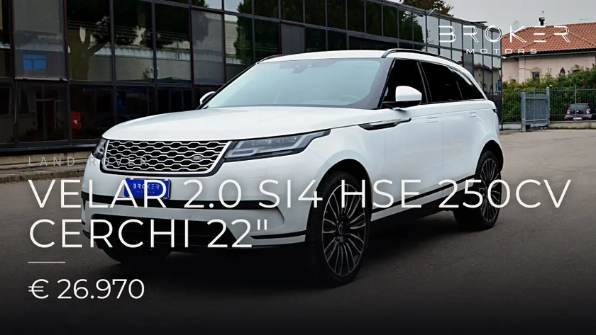 Land Rover Velar 2.0 si4 HSE 250cv cerchi 22" 2017