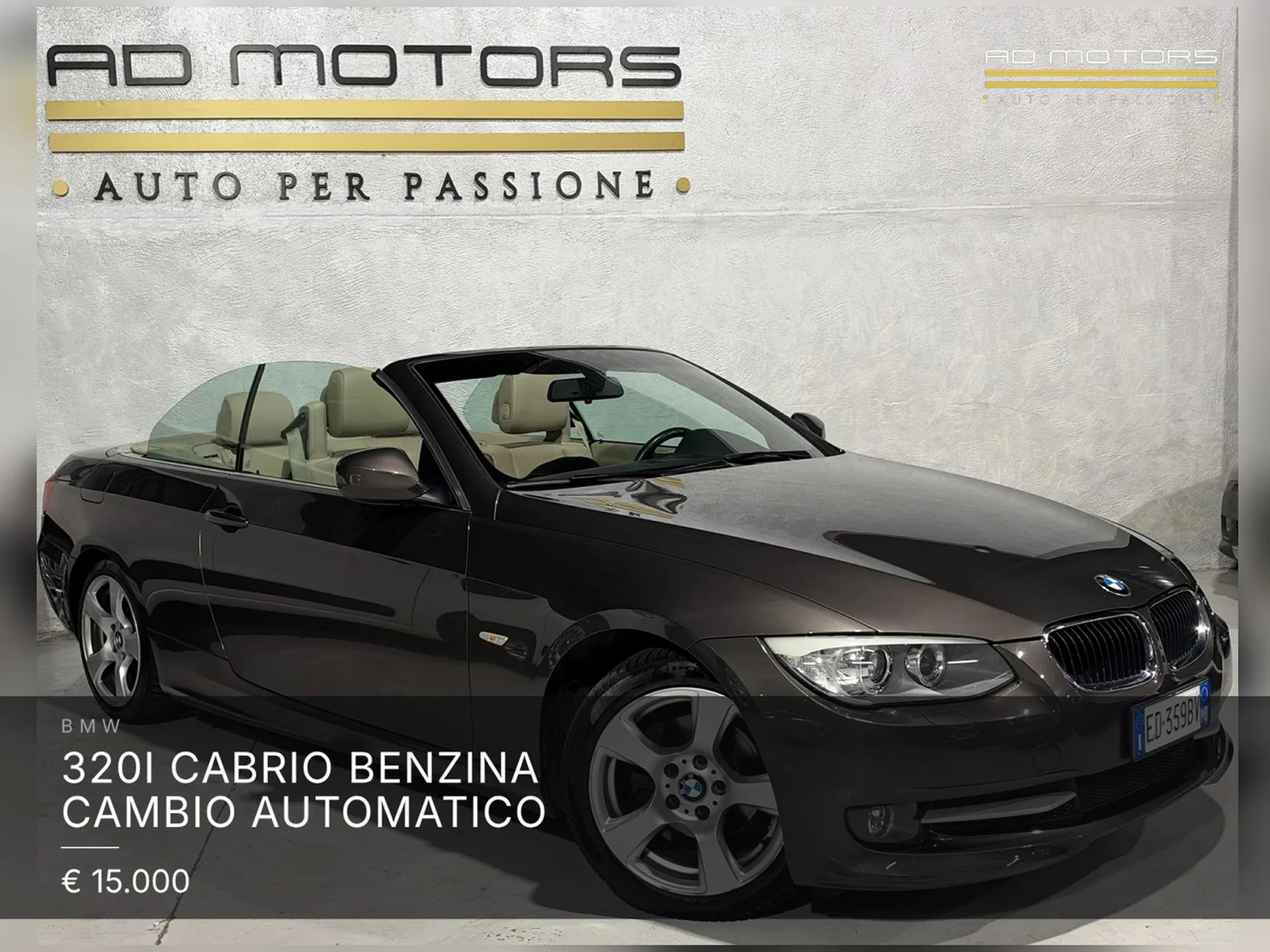 BMW 320i Cabrio Benzina Cambio Automatico 2010