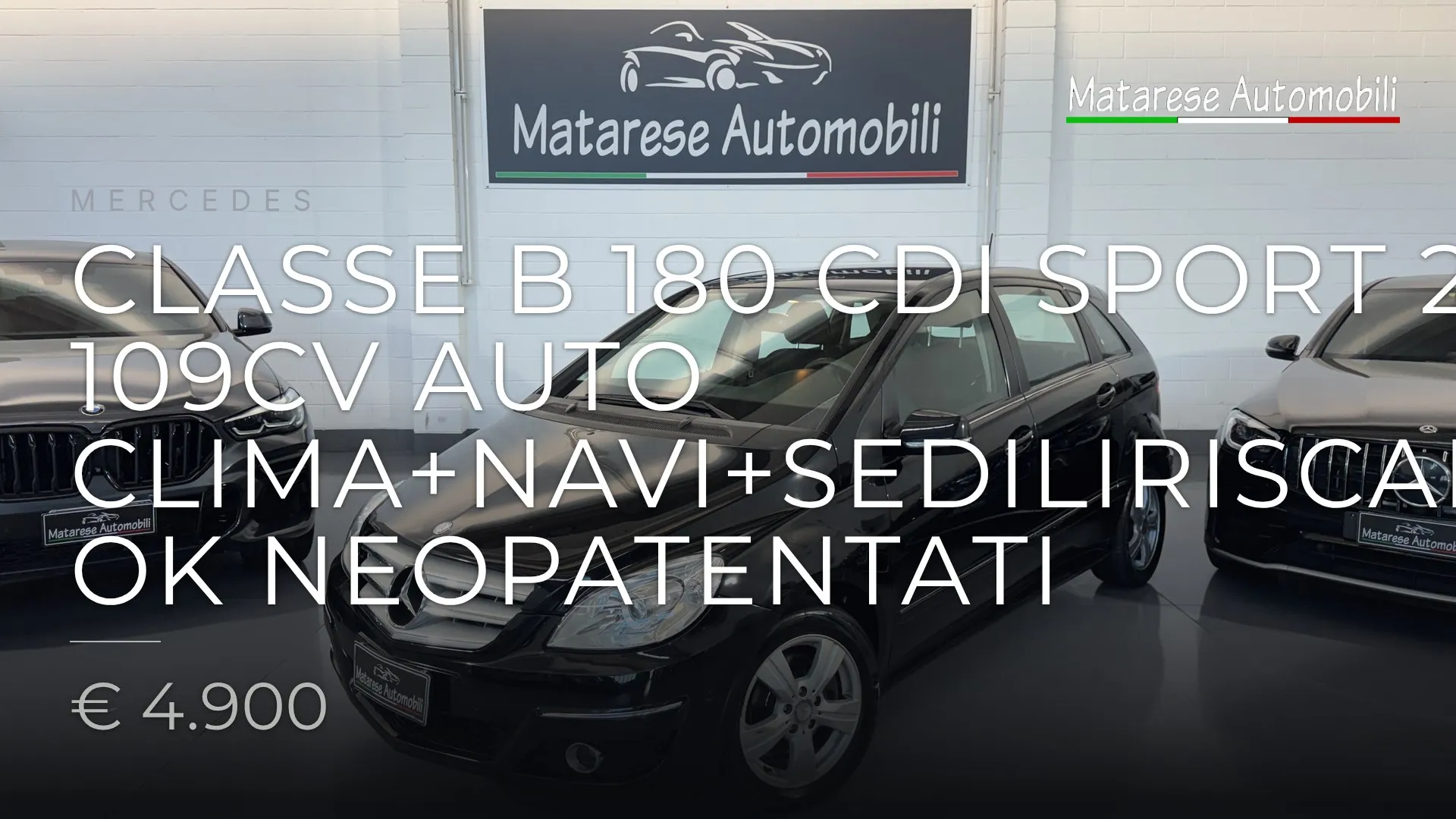 Mercedes Classe B 180 CDI Sport 2.0cc 109cv AUTO Clima+Navi+SediliRiscaldati OK Neopatentati 2009