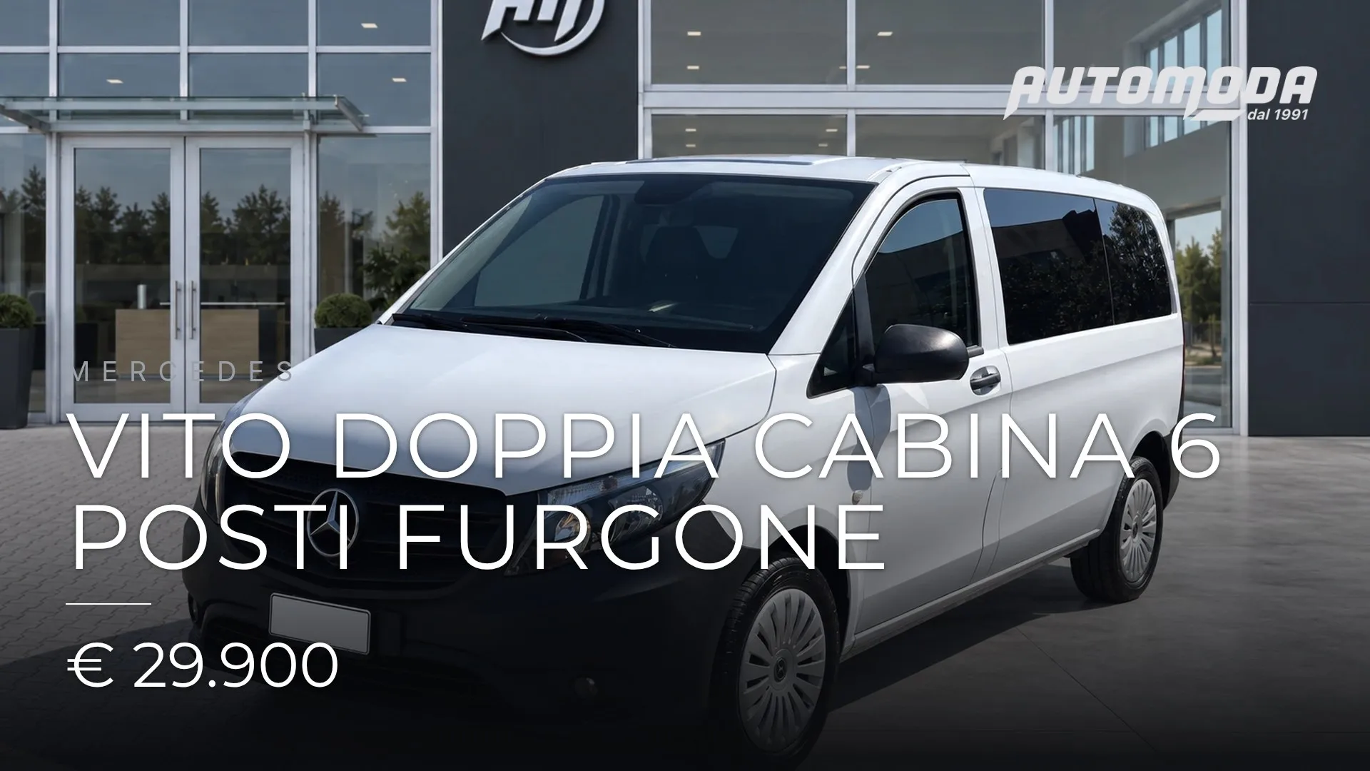 MERCEDES Vito Doppia cabina 6 posti furgone 2023