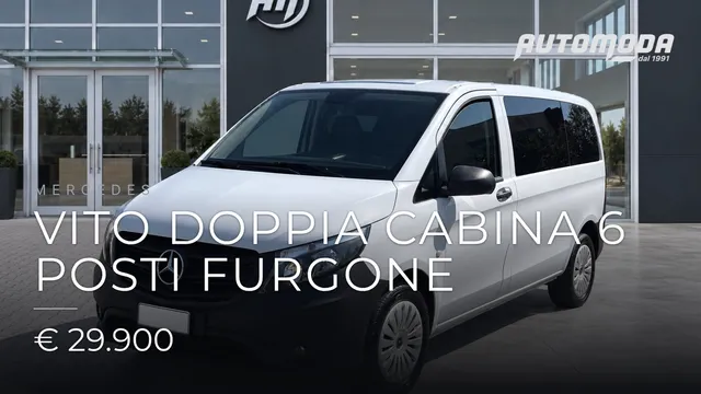 MERCEDES Vito Doppia cabina 6 posti furgone 2023