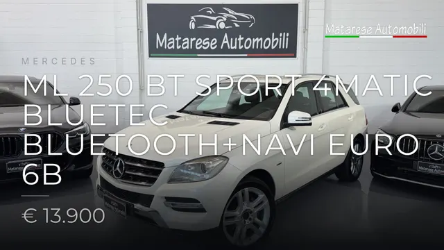 Mercedes ML 250 bt Sport 4Matic BlueTec Bluetooth+Navi Euro 6B 2011