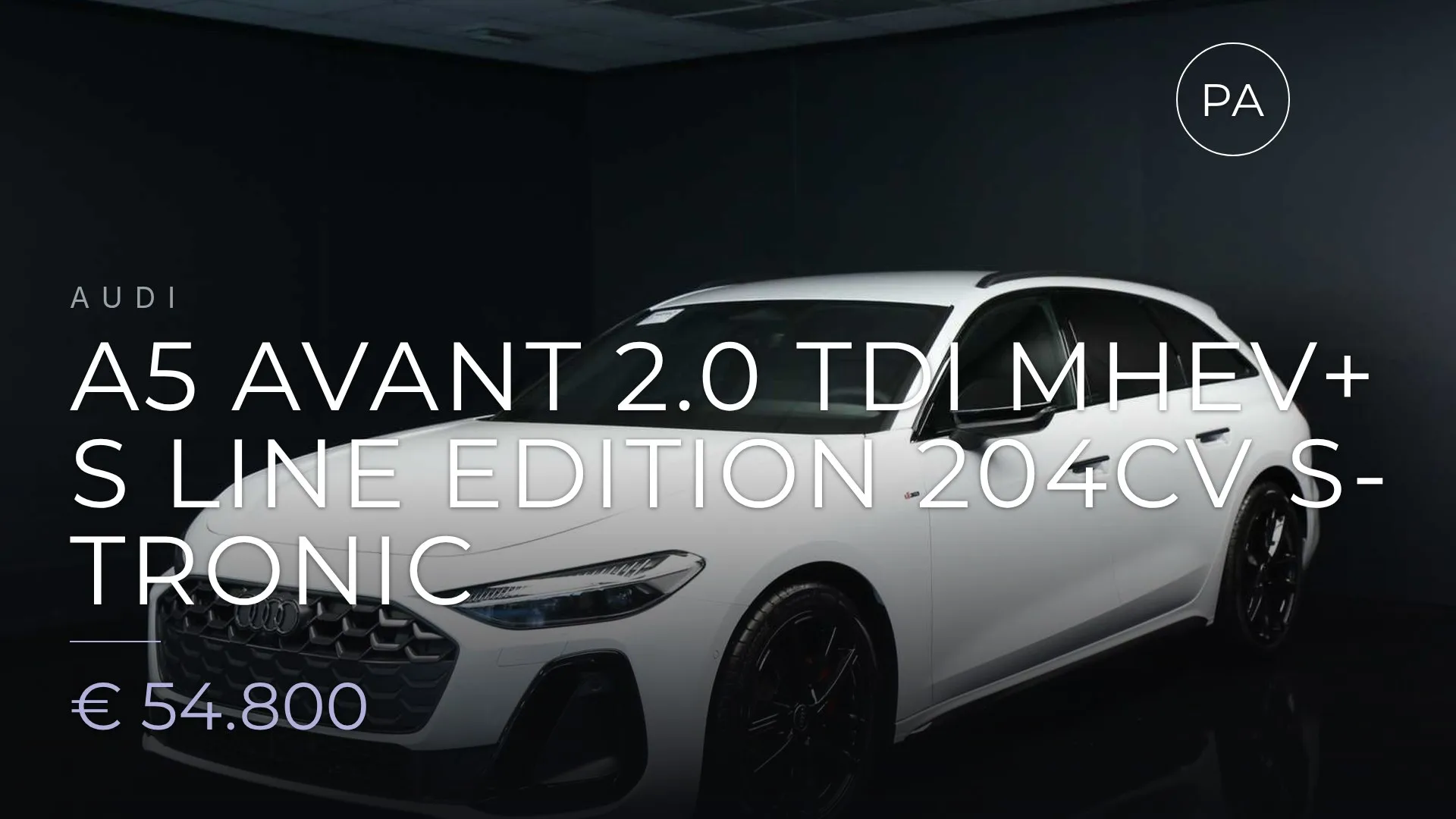 Audi A5 Avant 2.0 tdi mhev+ S line edition 204cv s-tronic 2025