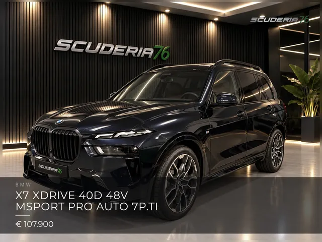 BMW X7 xdrive 40d 48V MSport Pro auto 7p.ti 2026