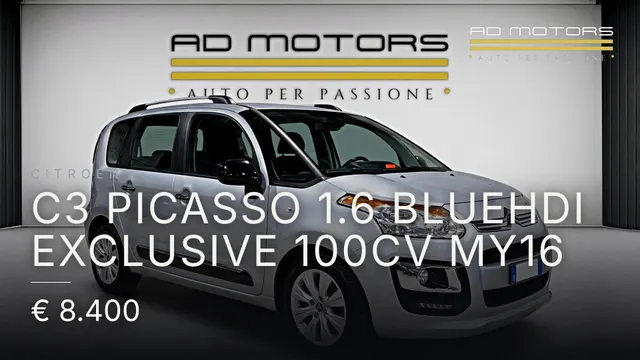 Citroen C3 Picasso 1.6 bluehdi Exclusive 100cv my16 2017