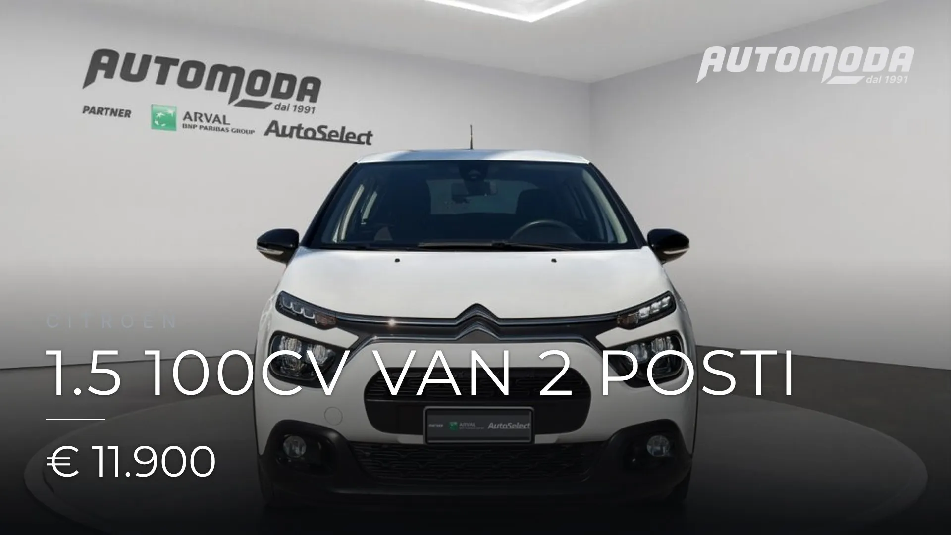 CITROEN 1.5 100CV VAN 2 POSTI 2024