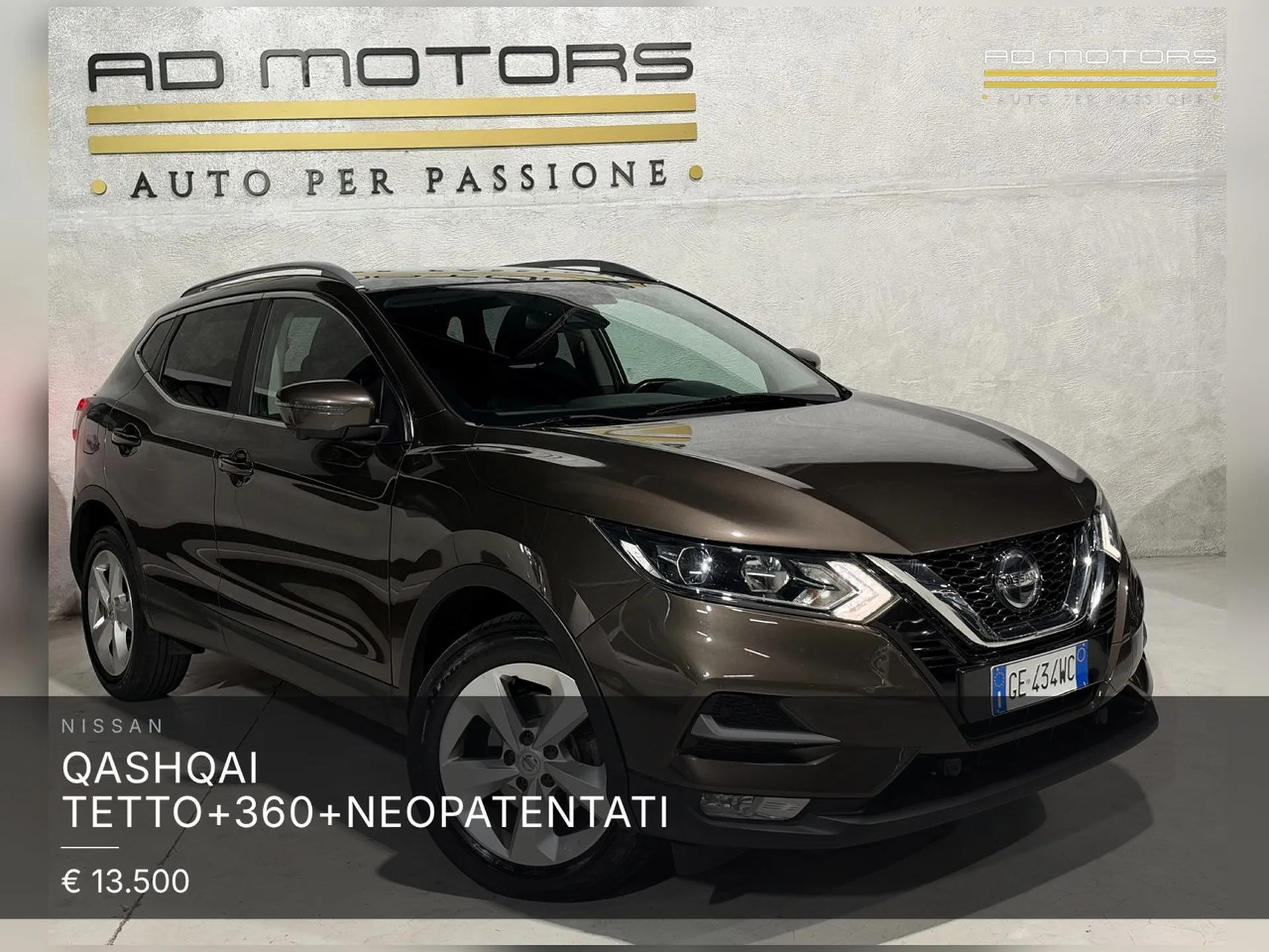 Nissan Qashqai Tetto+360+Neopatentati 2019