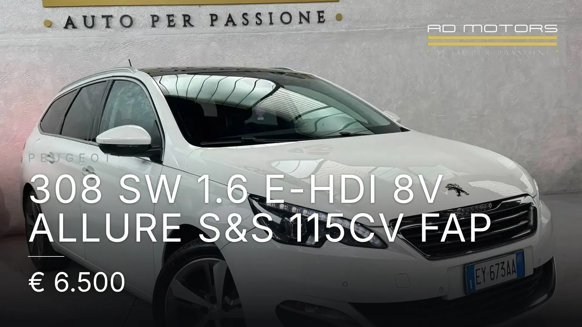 Peugeot 308 SW 1.6 e-hdi 8v Allure s&s 115cv fap 2015