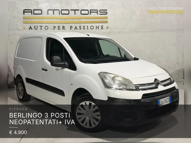 Citroen Berlingo 3 Posti Neopatentati+ IVA 2014