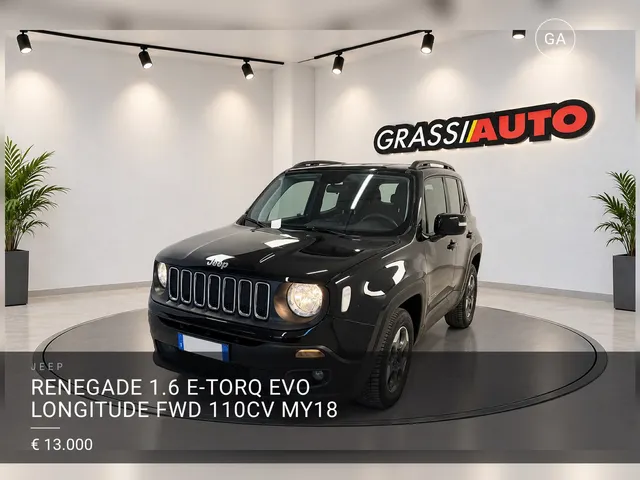 Jeep Renegade 1.6 e-torq evo Longitude fwd 110cv my18 2018