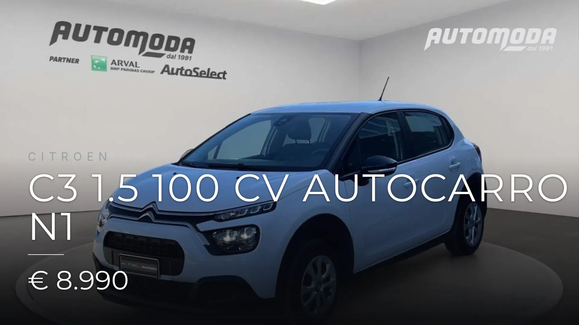 CITROEN C3 1.5 100 CV AUTOCARRO N1 2022
