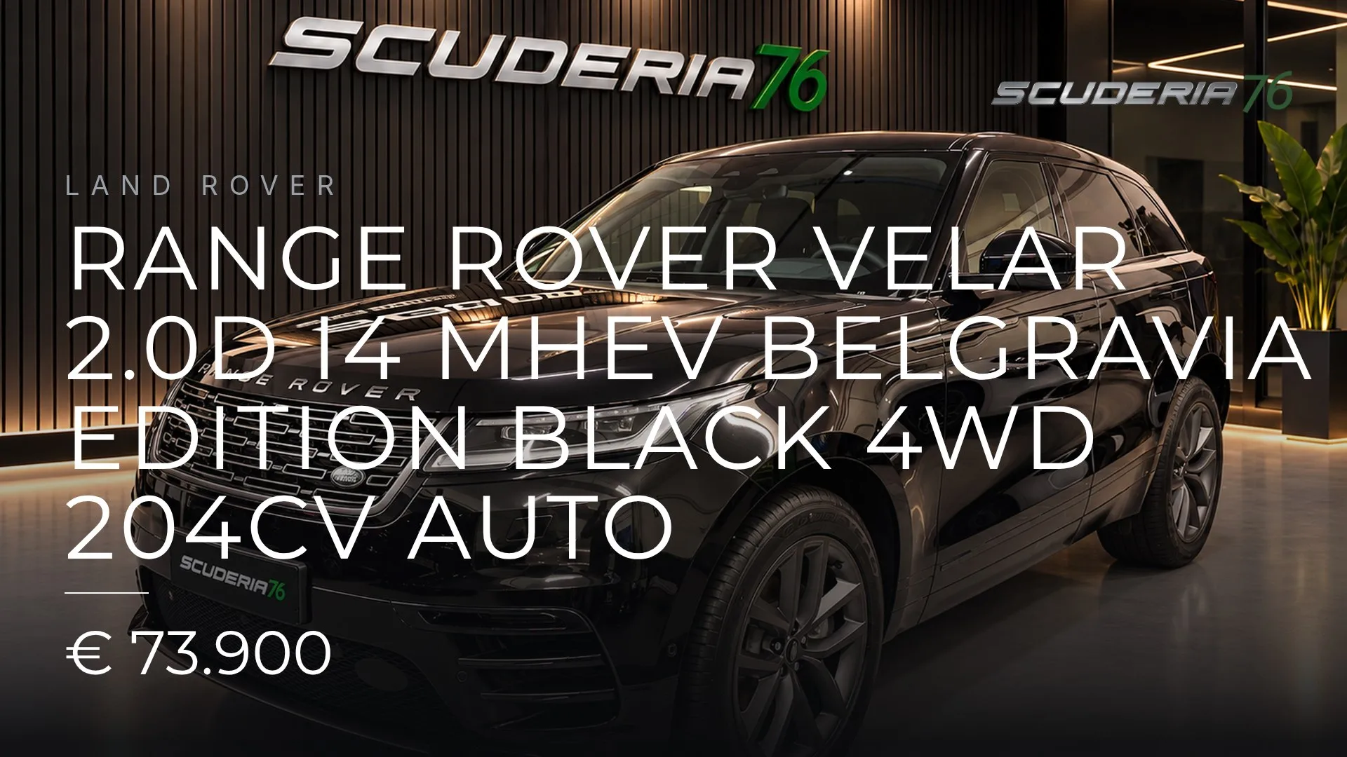 Land Rover Range Rover Velar 2.0d i4 mhev Belgravia Edition Black 4wd 204cv auto 2026