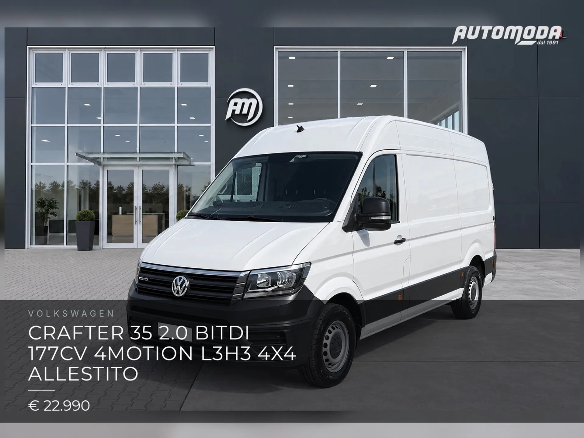 Volkswagen Crafter 35 2.0 bitdi 177cv 4motion L3H3 4x4 allestito 2021