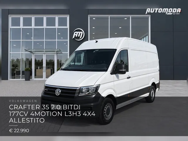 Volkswagen Crafter 35 2.0 bitdi 177cv 4motion L3H3 4x4 allestito 2021