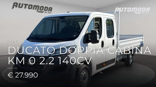 FIAT Ducato Doppia cabina km 0 2.2 140cv 2025
