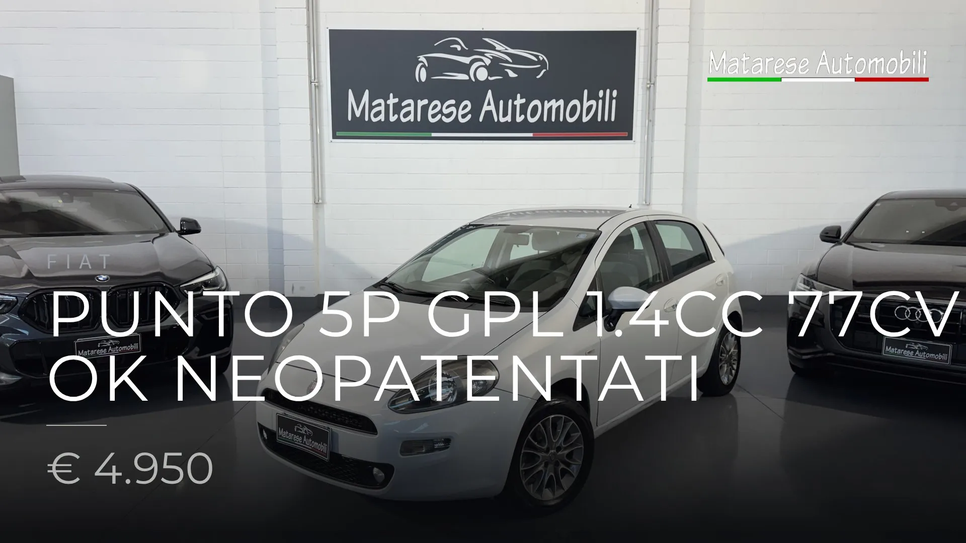 Fiat Punto 5p GPL 1.4cc 77cv OK Neopatentati 2012