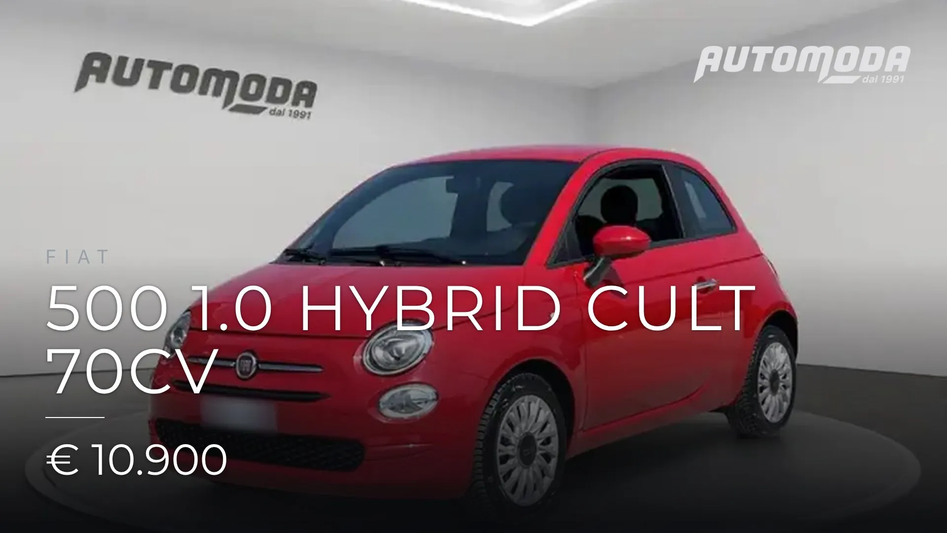 Fiat 500 1.0 hybrid Cult 70cv 2021