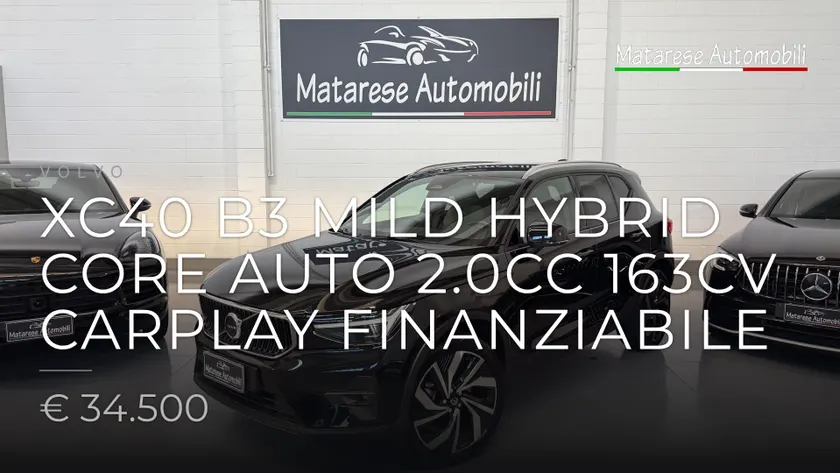Volvo XC40 B3 MILD HYBRID CORE auto 2.0cc 163cv CarPlay Finanziabile 2025