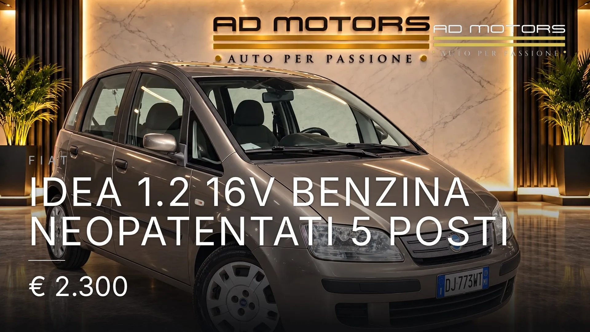 Fiat Idea 1.2 16v Benzina Neopatentati 5 Posti 2007