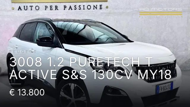 Peugeot 3008 1.2 puretech t Active s&s 130cv my18 2019