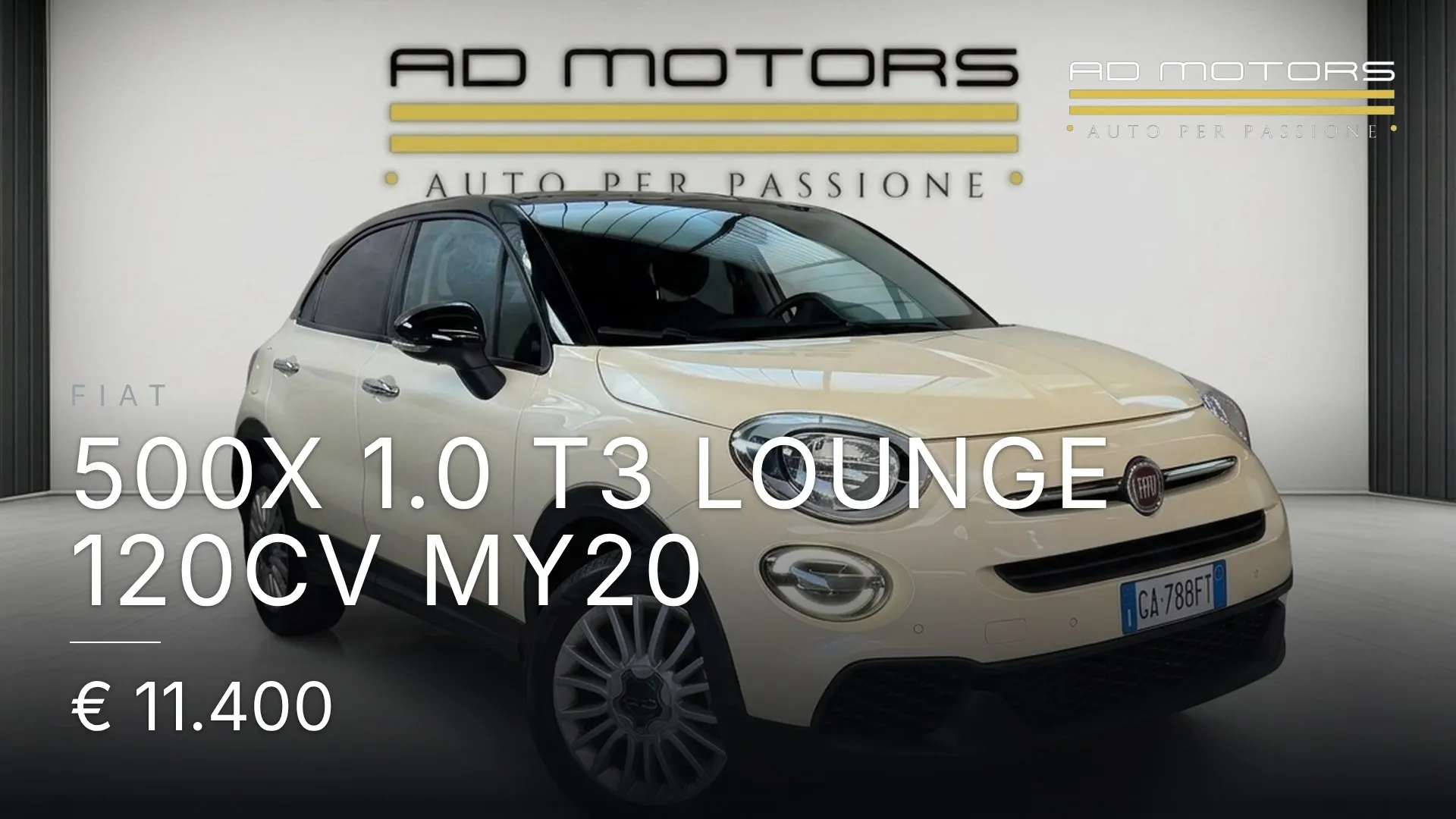 Fiat 500X 1.0 T3 Lounge 120cv my20 2020