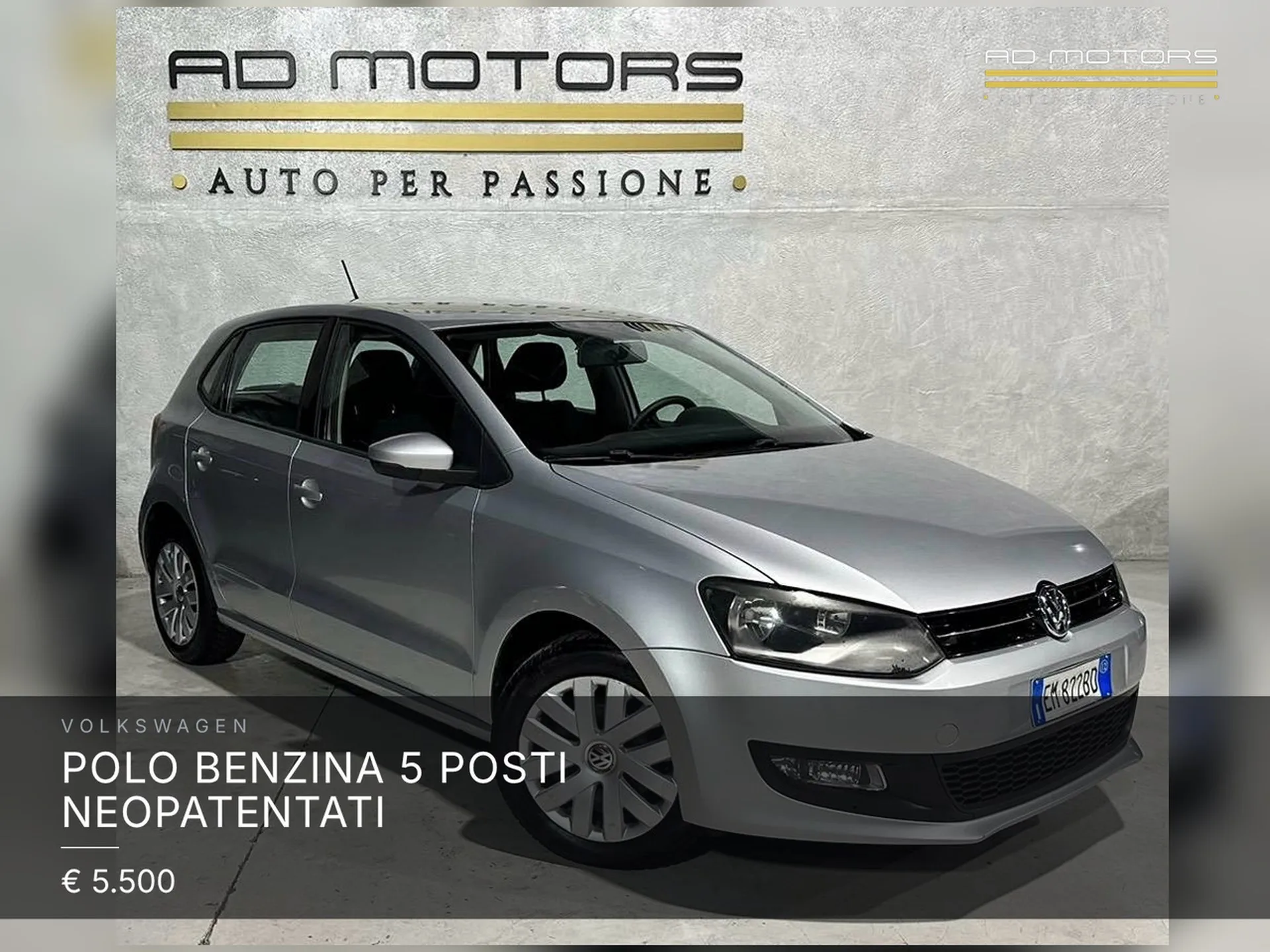 Volkswagen Polo Benzina 5 posti neopatentati 2012