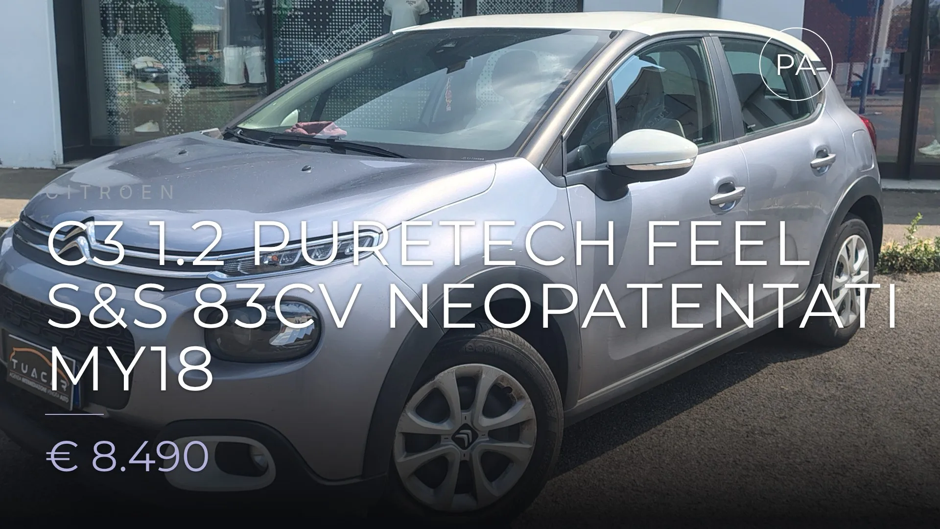 Citroen C3 1.2 puretech Feel s&s 83cv neopatentati my18 2020