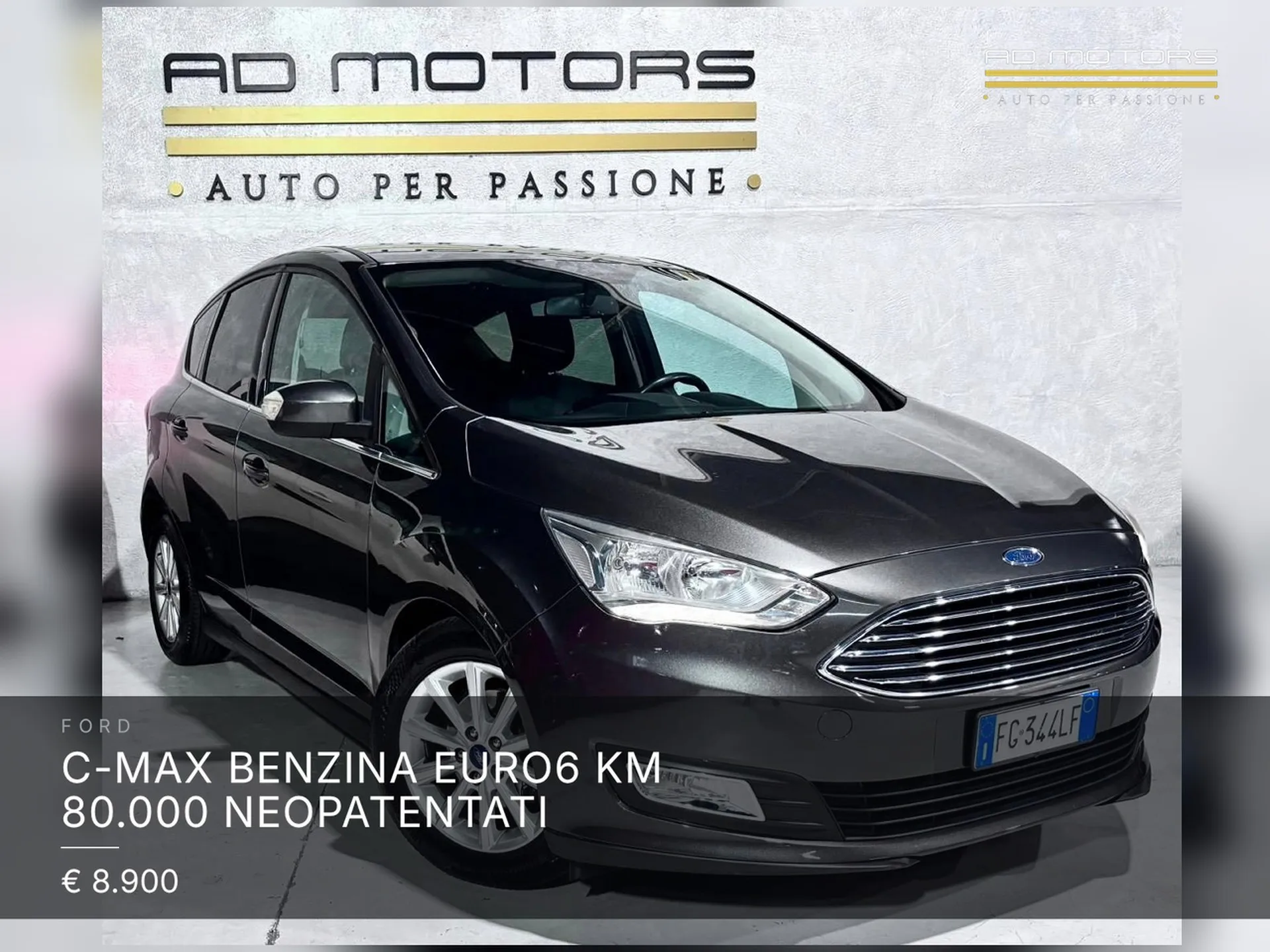 Ford C-Max Benzina Euro6 Km 80.000 Neopatentati 2016