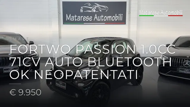 Smart ForTwo Passion 1.0CC 71CV Auto Bluetooth OK Neopatentati 2018