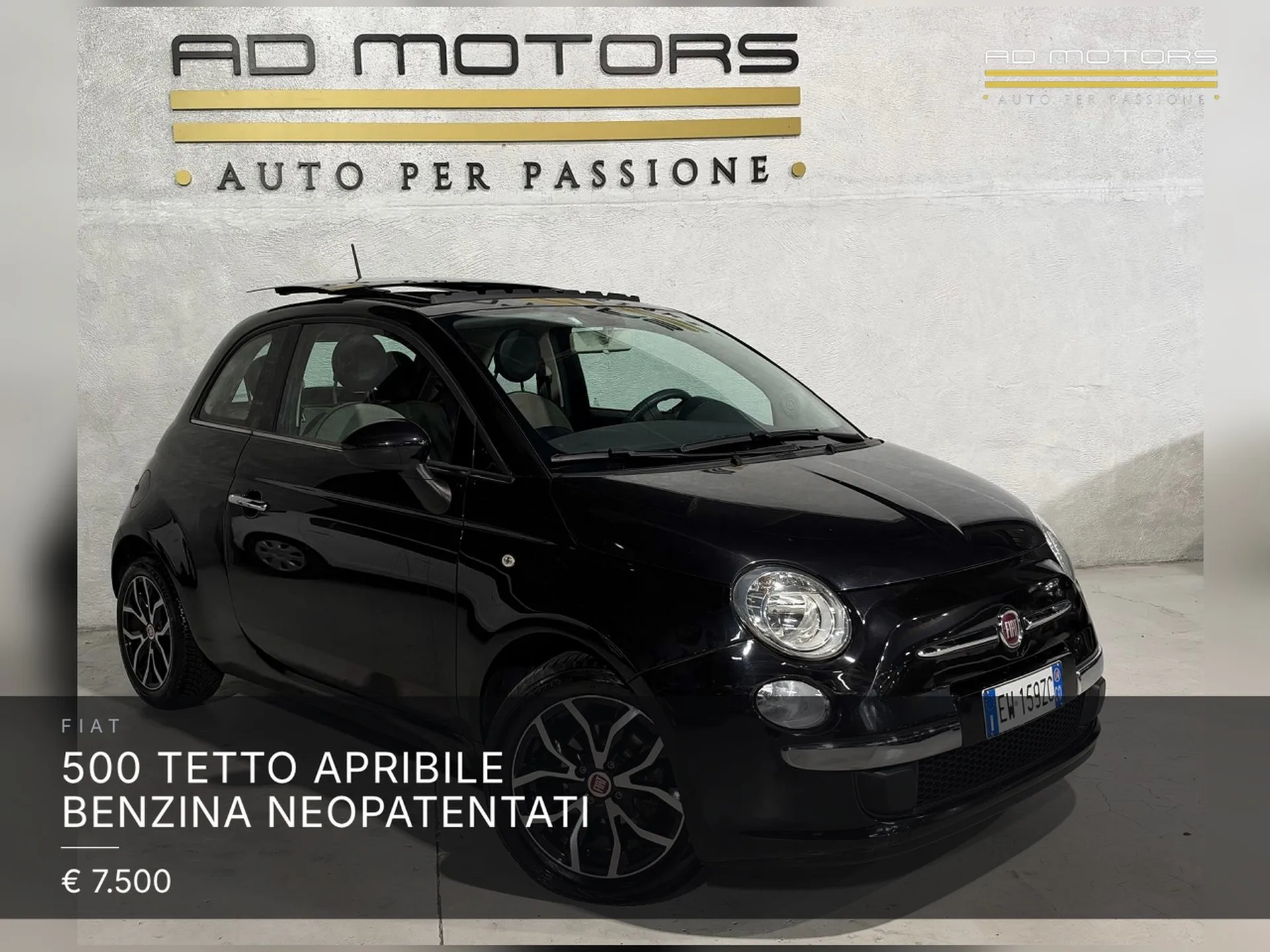 Fiat 500 Tetto apribile Benzina Neopatentati 2014