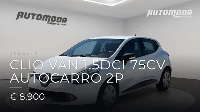 RENAULT Clio VAN 1.5DCI 75CV AUTOCARRO 2P 2015