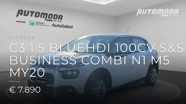 CITROEN C3 1.5 Bluehdi 100cv S&S Business combi N1 M5 my20 2022
