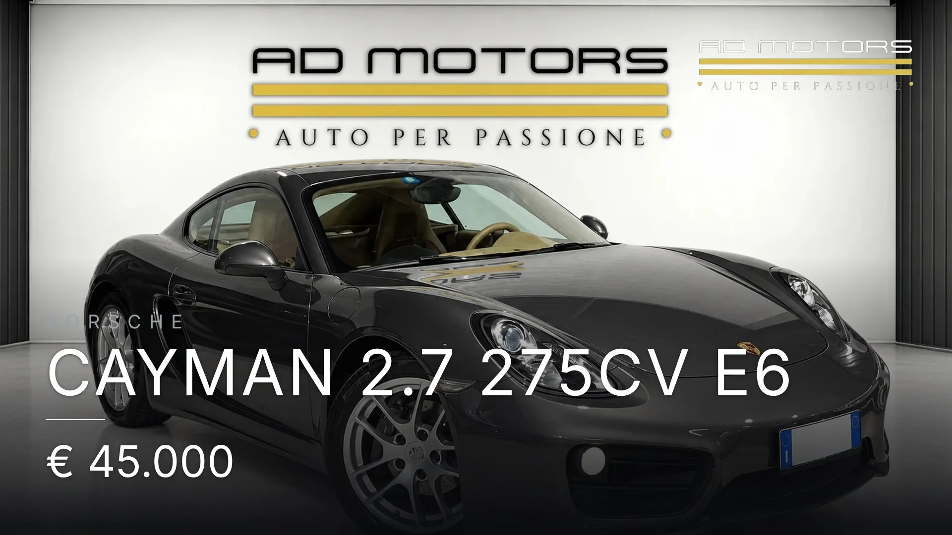 Porsche Cayman 2.7 275cv E6 2014