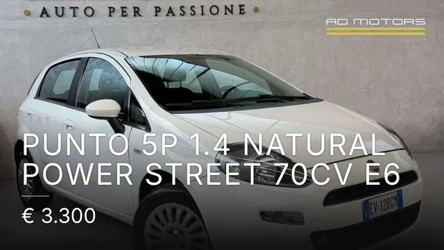 Fiat Punto 5p 1.4 natural power Street 70cv E6 2014
