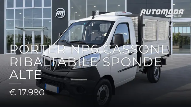 Piaggio Porter NP6 Cassone Ribaltabile sponde alte 2023