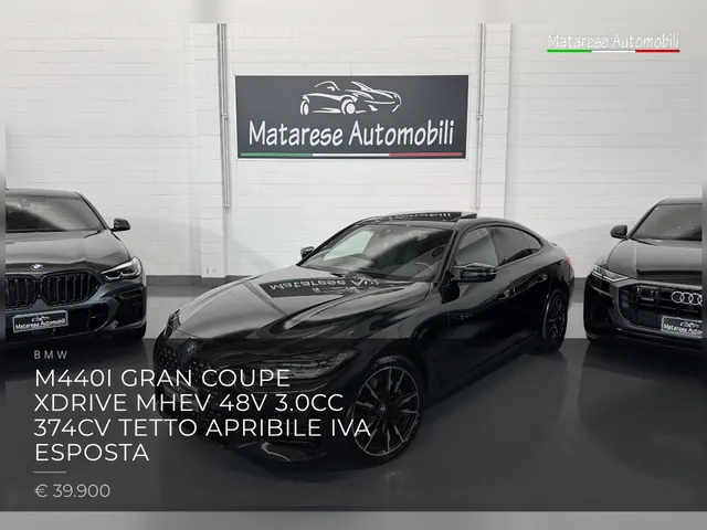 BMW M440i Gran Coupe XDrive mhev 48v 3.0cc 374cv Tetto Apribile IVA ESPOSTA 2022