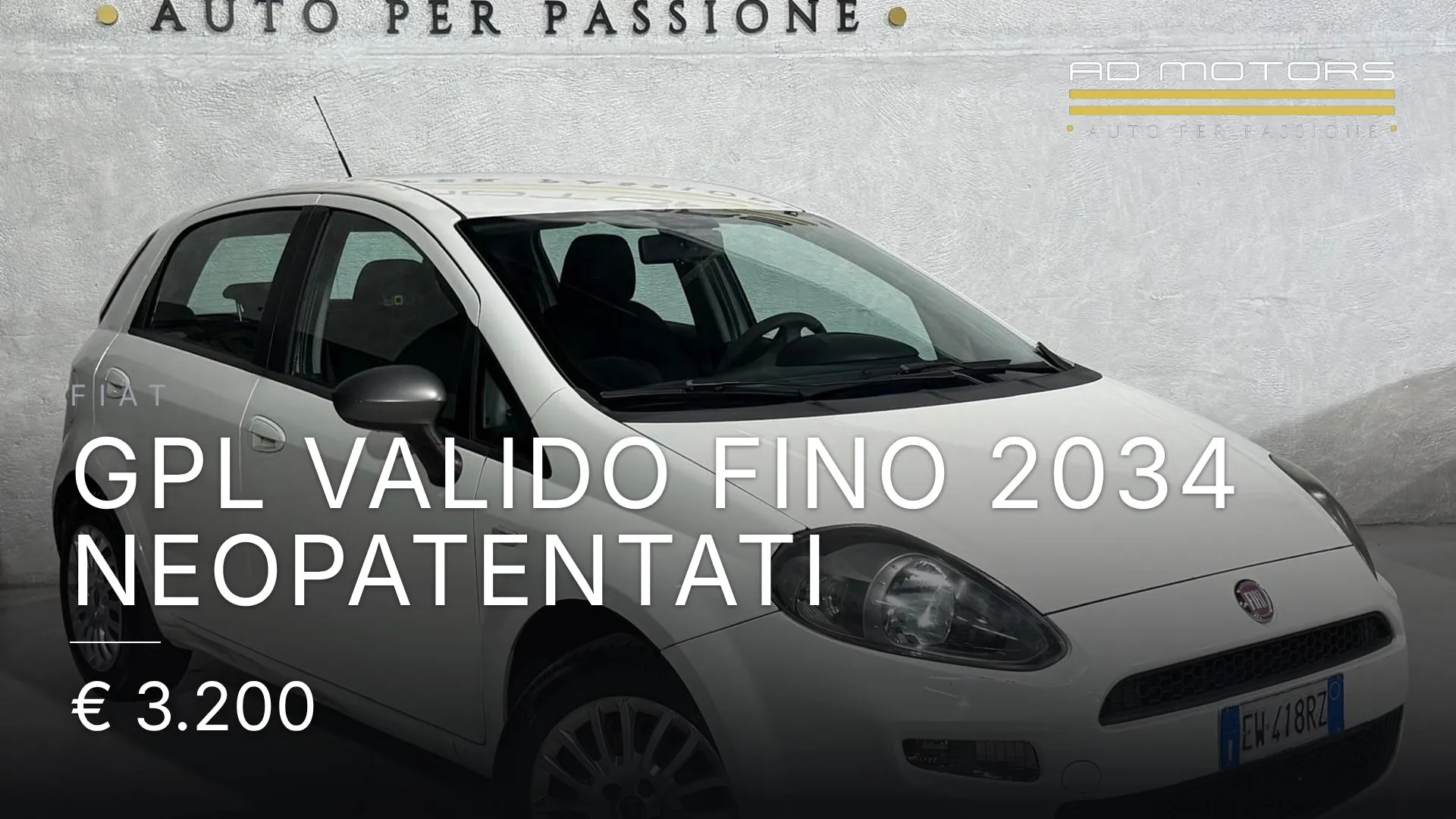 Fiat Gpl valido fino 2034 Neopatentati 2014