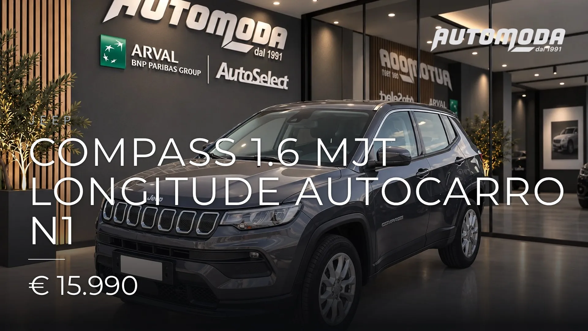 Jeep Compass 1.6 MJT LONGITUDE AUTOCARRO N1 2023