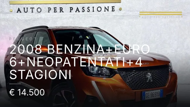 Peugeot 2008 Benzina+Euro 6+Neopatentati+4 Stagioni 2021
