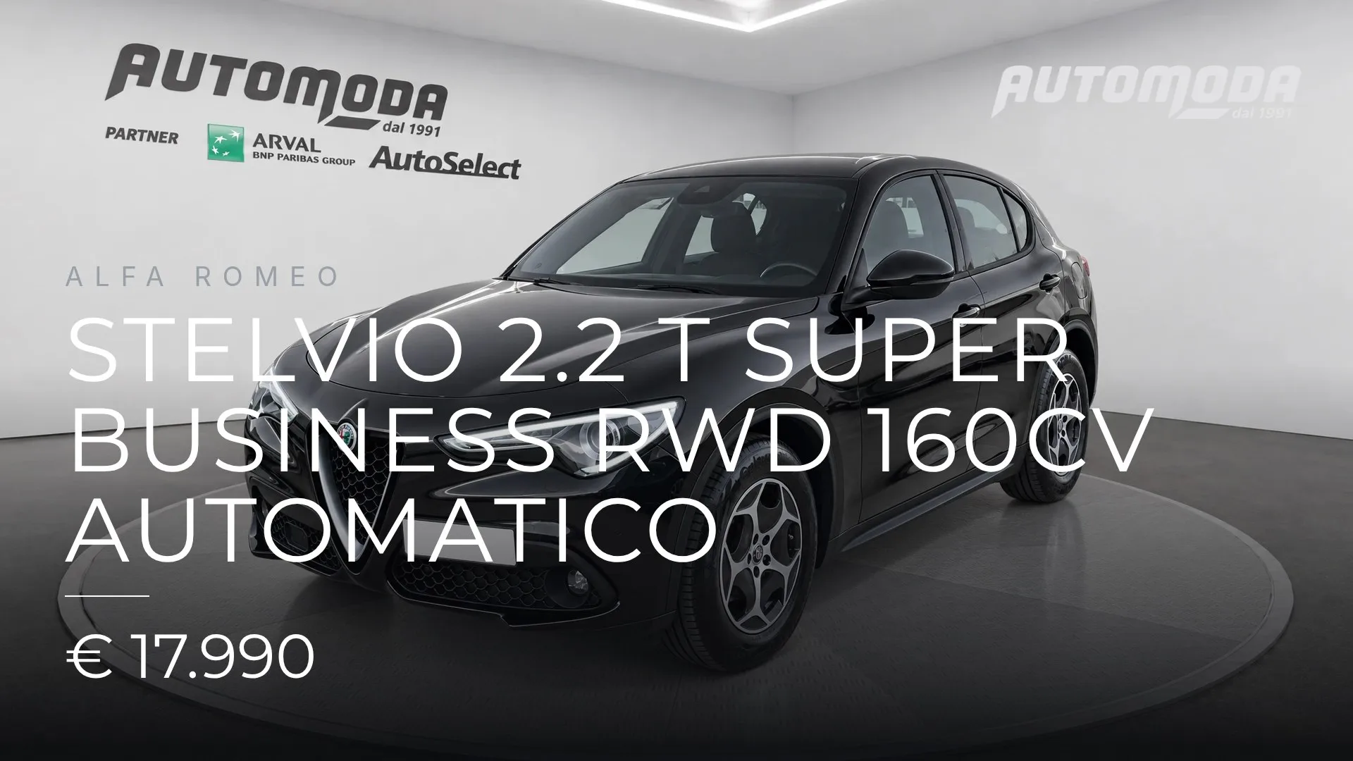 Alfa Romeo Stelvio 2.2 t Super Business rwd 160cv automatico 2022