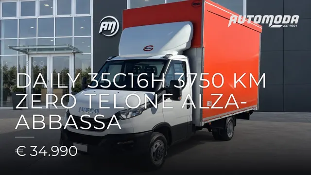 IVECO Daily 35C16H 3750 KM ZERO TELONE ALZA-ABBASSA 2023
