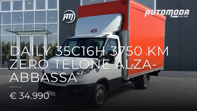 Iveco Daily 35C16H 3750 KM ZERO TELONE ALZA-ABBASSA 2023