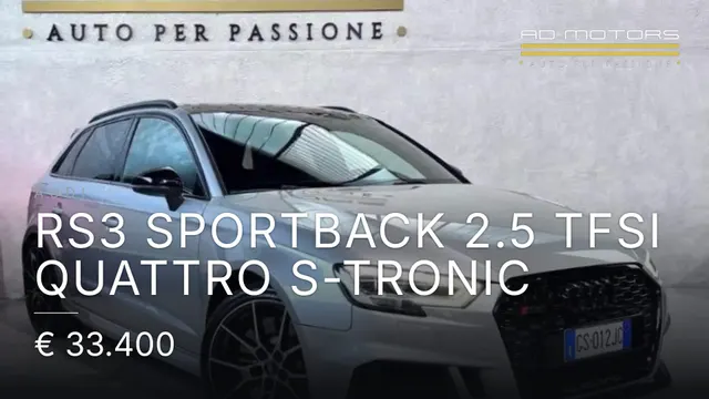 Audi RS3 Sportback 2.5 tfsi quattro s-tronic 2017