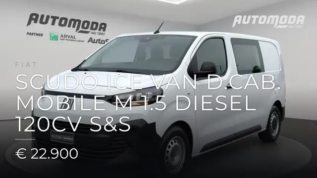 FIAT Scudo Ice van d.cab. mobile M 1.5 diesel 120cv S&S 2025