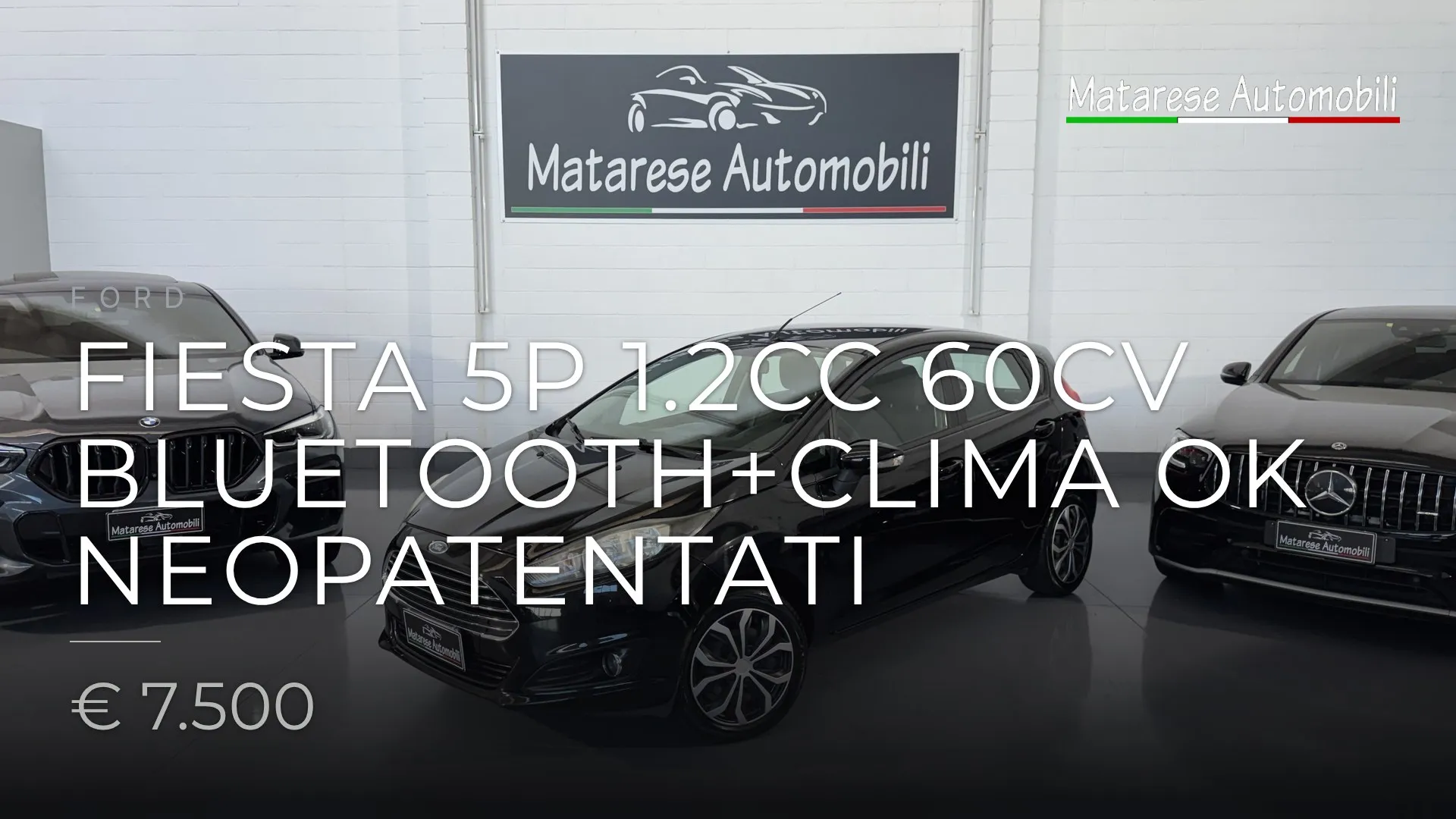 Ford Fiesta 5p 1.2cc 60cv Bluetooth+Clima OK Neopatentati 2015