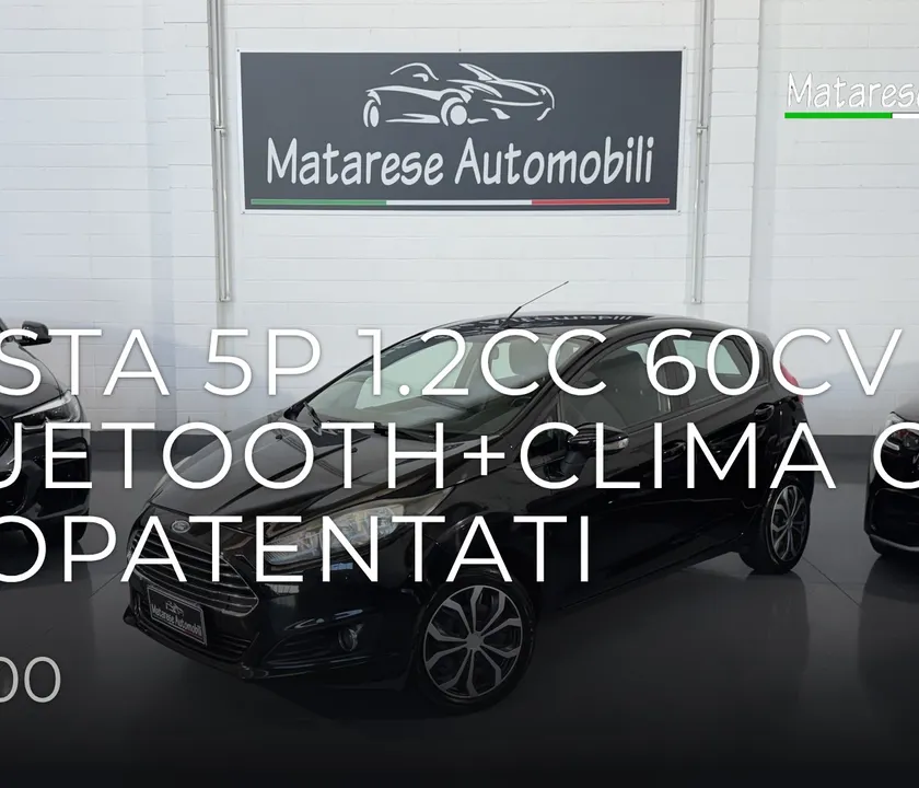 Ford Fiesta 5p 1.2cc 60cv Bluetooth+Clima OK Neopatentati 2015