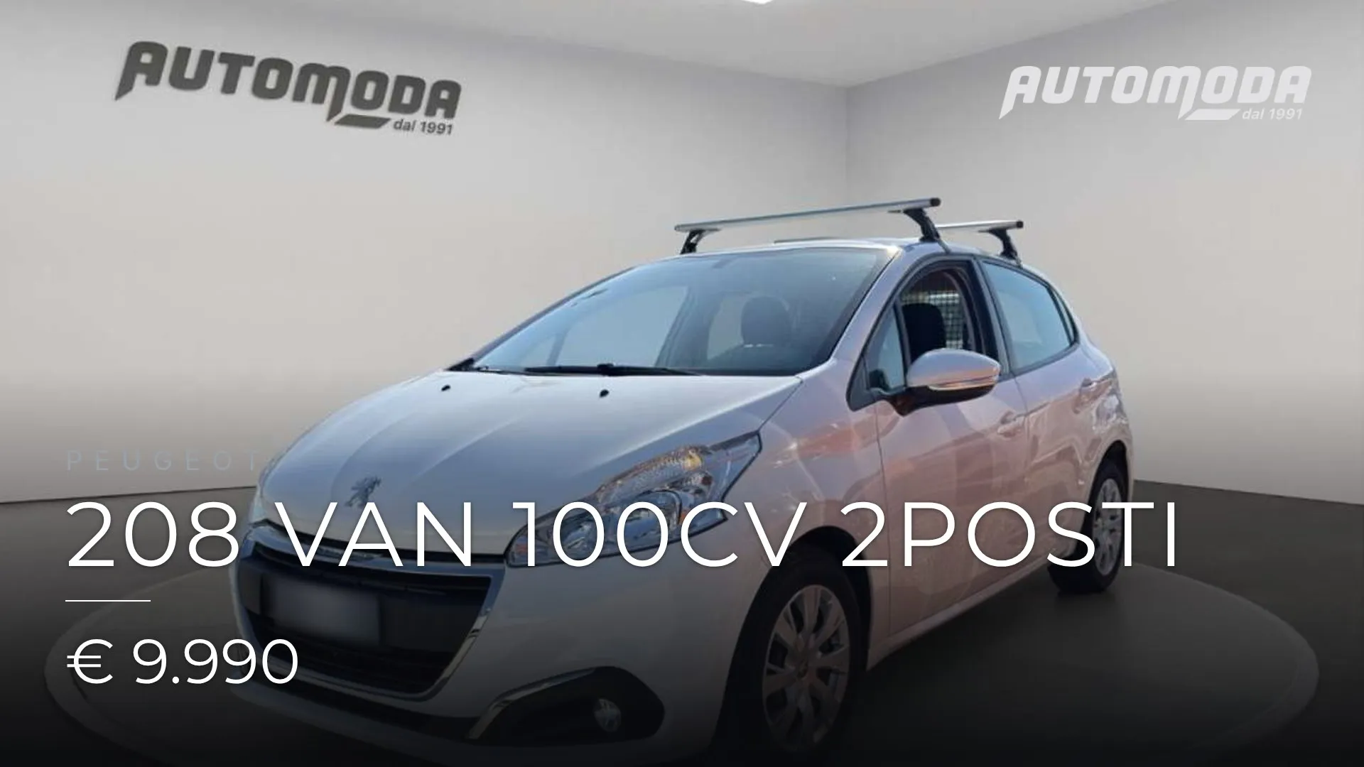 PEUGEOT 208 VAN 100CV 2POSTI 2020