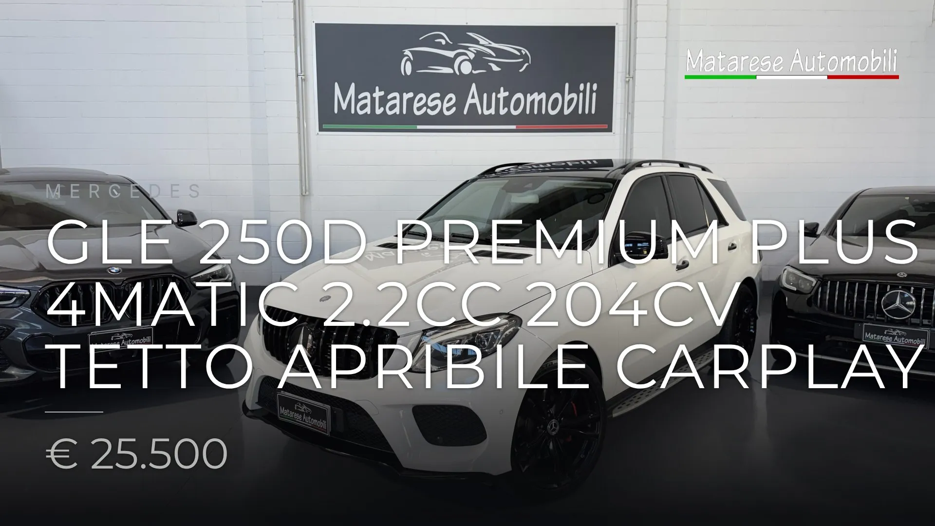 Mercedes GLE 250d Premium Plus 4matic 2.2cc 204cv Tetto apribile CarPlay 2017