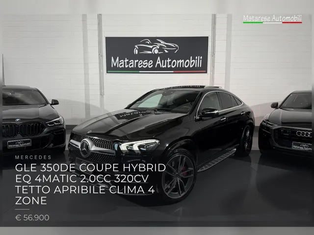 Mercedes GLE 350de Coupe Hybrid EQ 4Matic 2.0CC 320CV Tetto apribile Clima 4 zone 2022